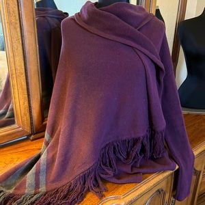CAbi purple poncho wrap sweater. Size is small.